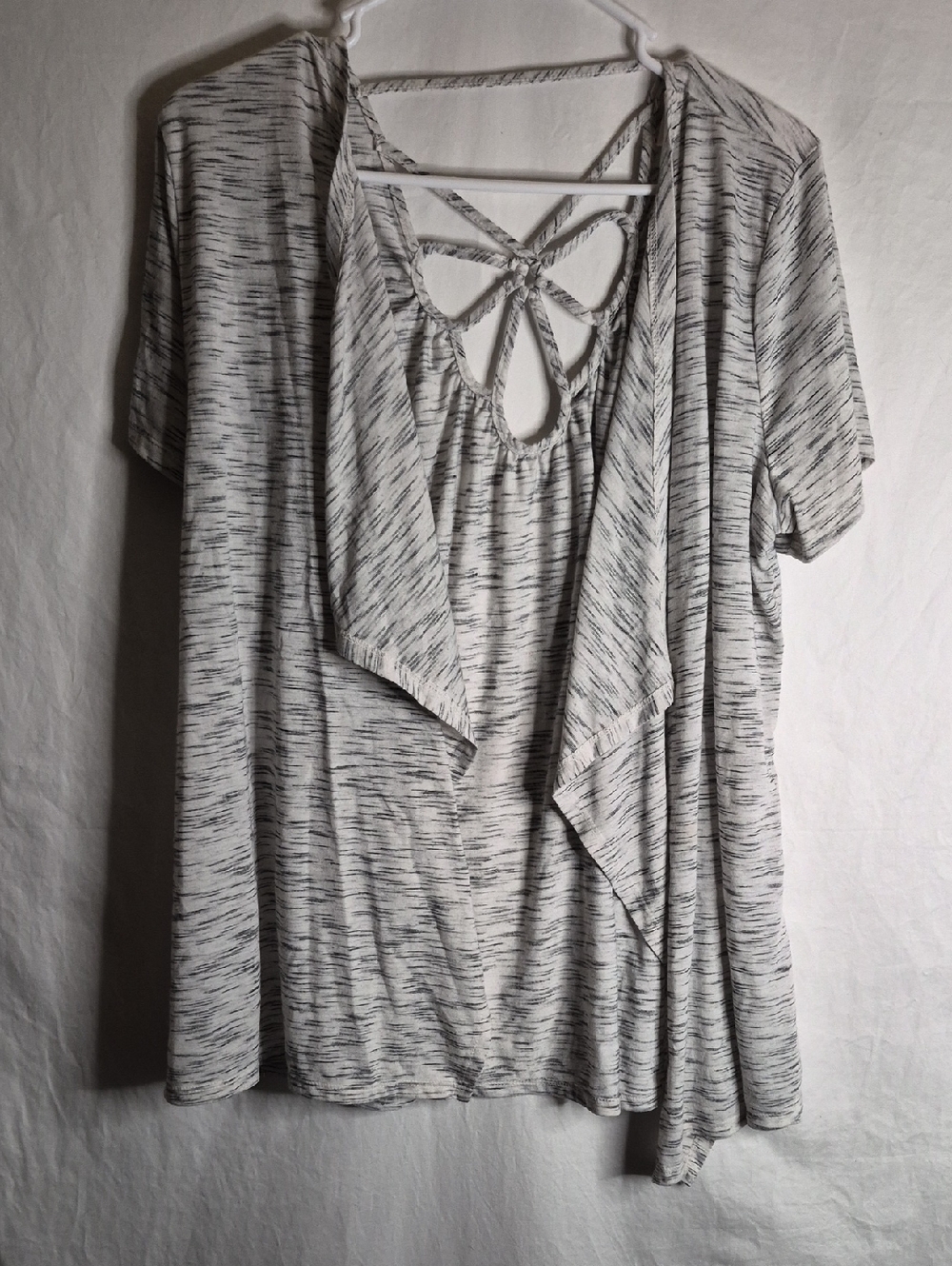 Maurices Striped Cardigan in White and Black